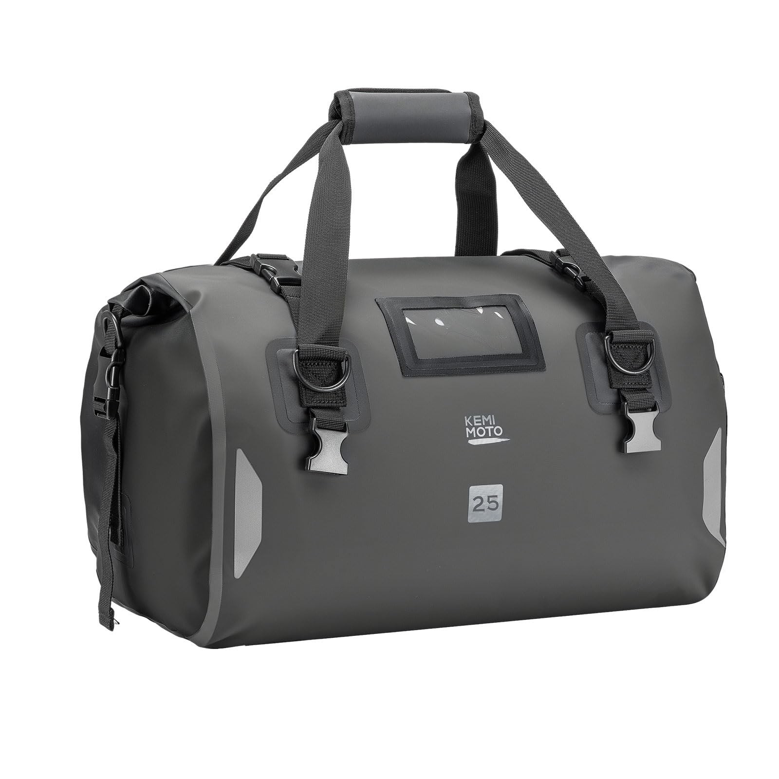 KEMIMOTO Waterproof Motorcycle Dry Bag – Duffle Tail Bag Soft Luggage, 25L/40…
