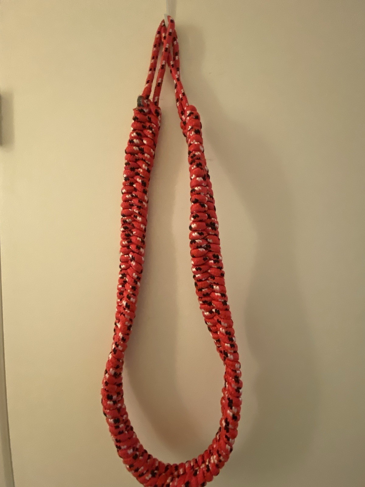 Handmade Union Lunchbox/Tool Bag Strap USA Poly Blend Durable Red White Black