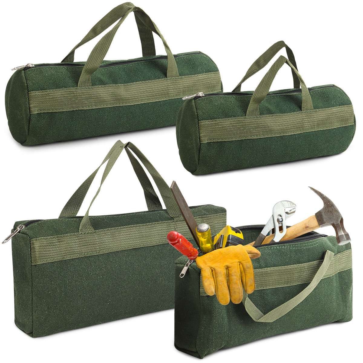 Thick Canvas Pouch Tool Bags Storage Organizer Instrument Case Portable Case US