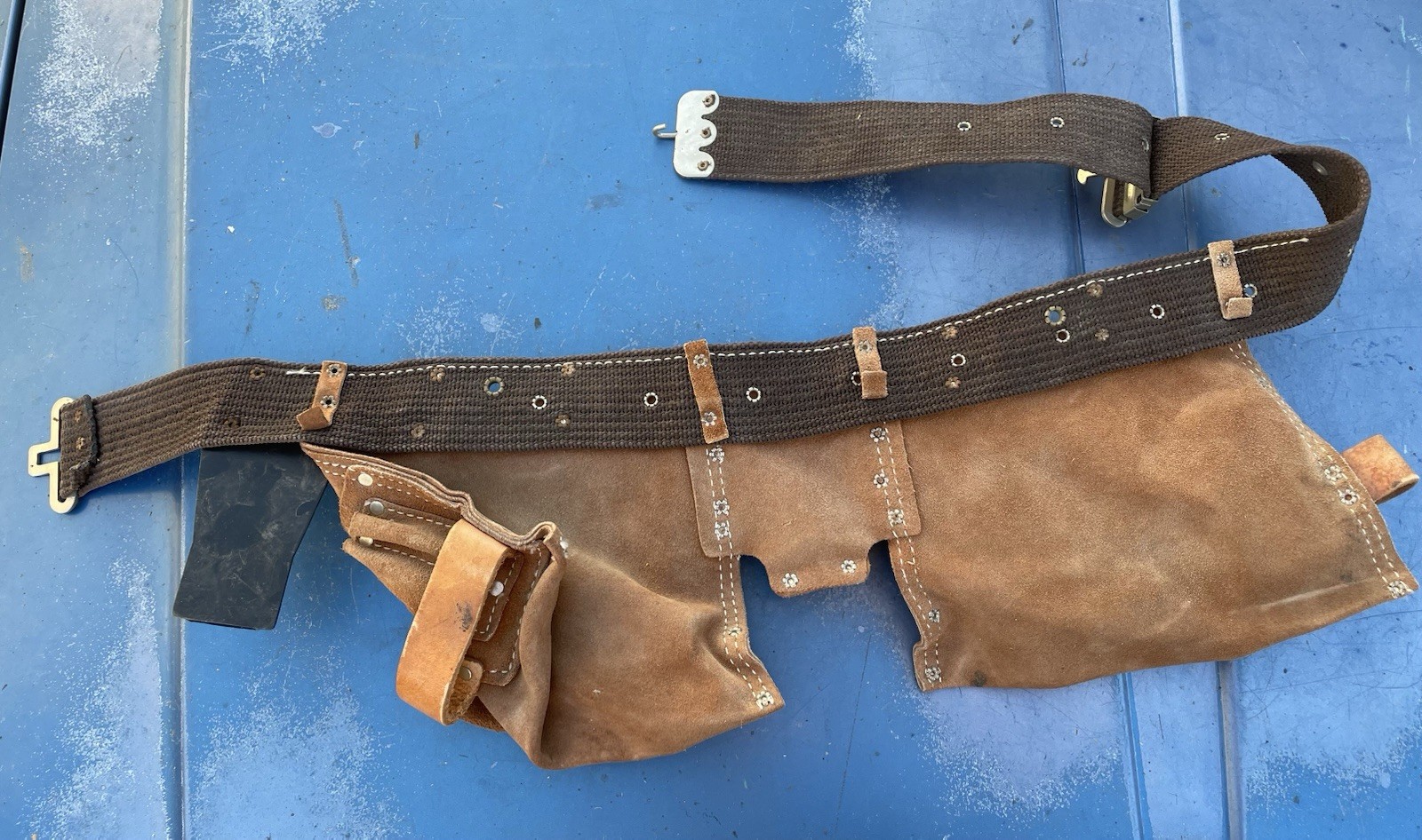 Nicholas Heavy Split Cowhide No. 490X Tool Belt – USA Vintage Carpenter’s Belt