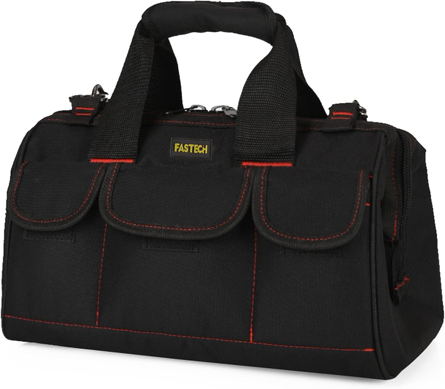17-Inch Heavy Duty Tote Bag with Wide Mouth for Tool Storage, Carrier and Organi