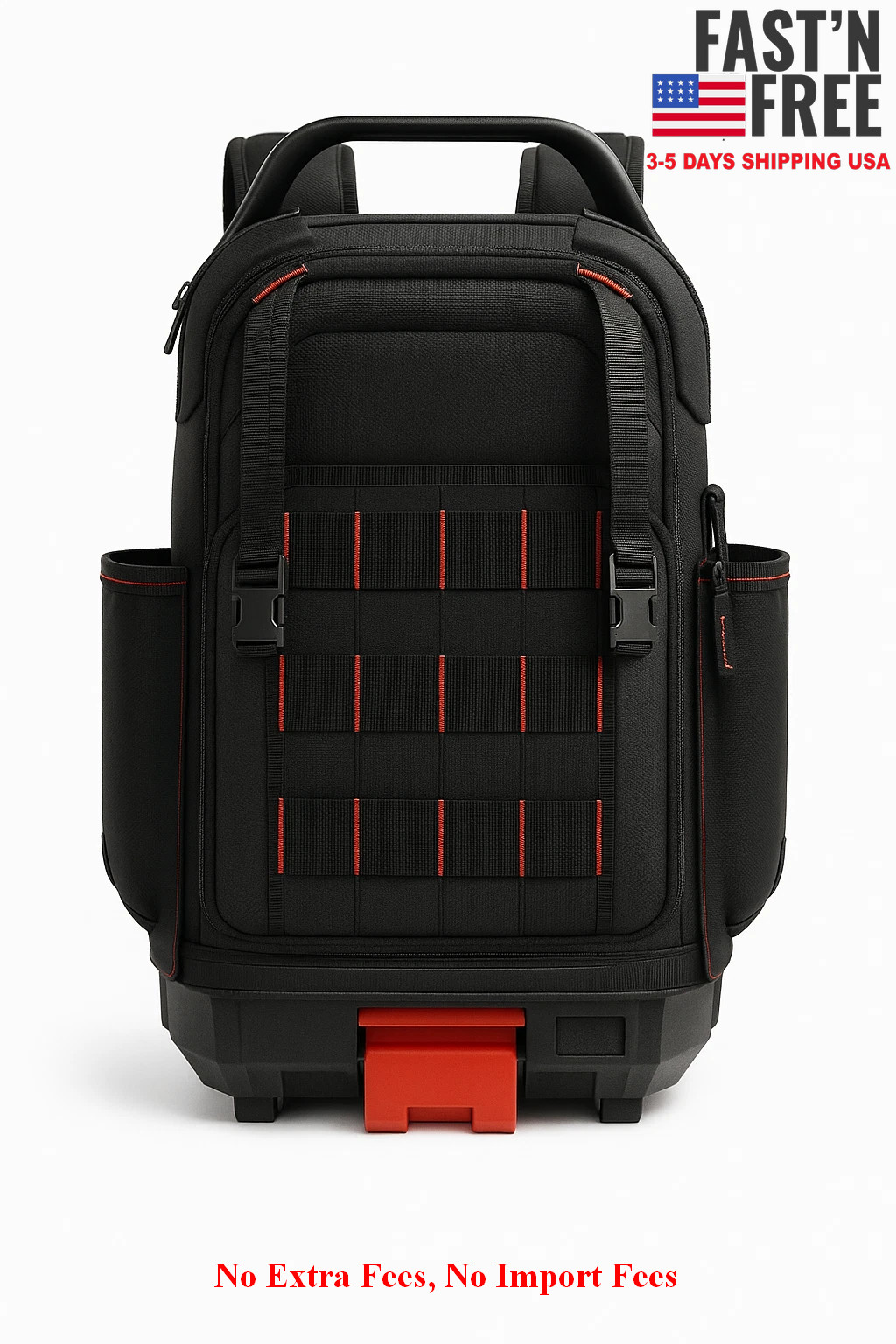 Hyper Tough Stackable Tool Backpack Organizer Heavy Duty Jobsite Storage Bag
