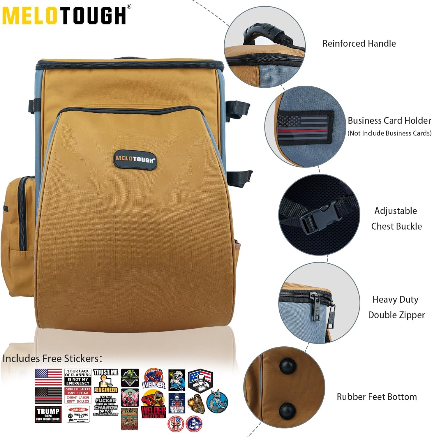 Welding Backpack for Tools and Helmet Welder Backpack Large Capacity Extreme Gea