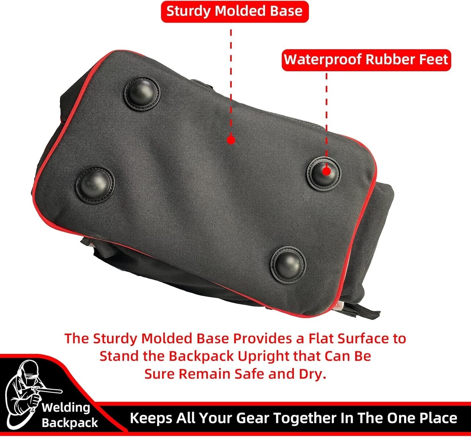 Welding-Backpack Pro Technician Tool-Bag – Large Capacity Welder-Pack Durable