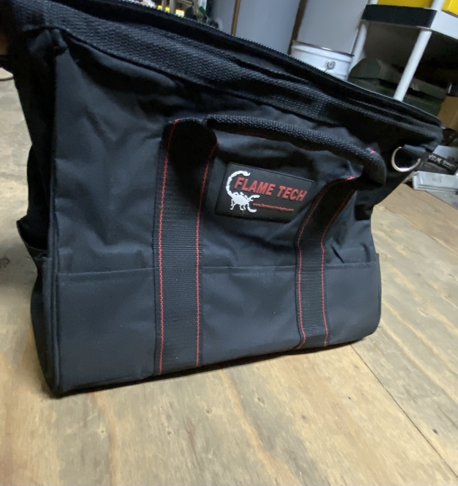 Flame Tech Heavy Duty Tool Bag + Shoulder Strap Industrial/commercial NEW!
