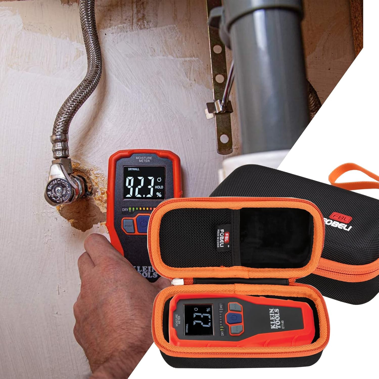 Hard Case for Klein Tools ET140 Moisture Meter, 80023P Tool Set | EVA Hard Shell
