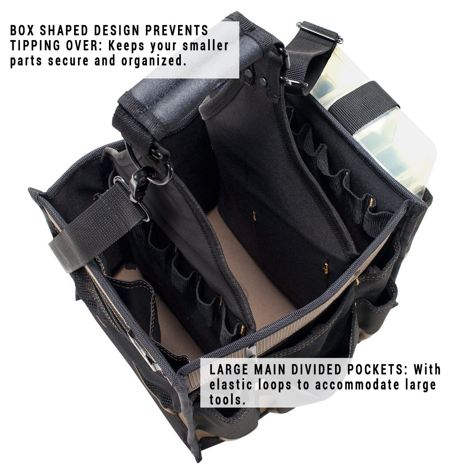 CLC Custom LeatherCraft 1528 Large Electrical and Maintenance Tool Carrier