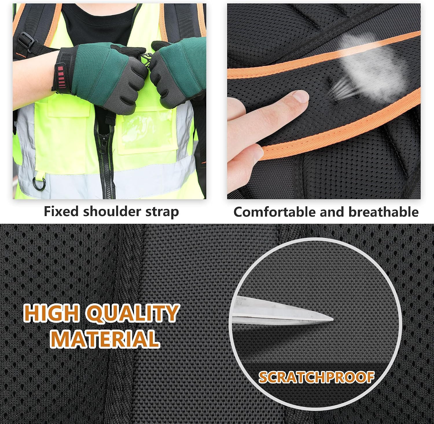 Tool Backpack Bag, Durable Electrician Backpack Tool Bag for HVAC with Waterproo