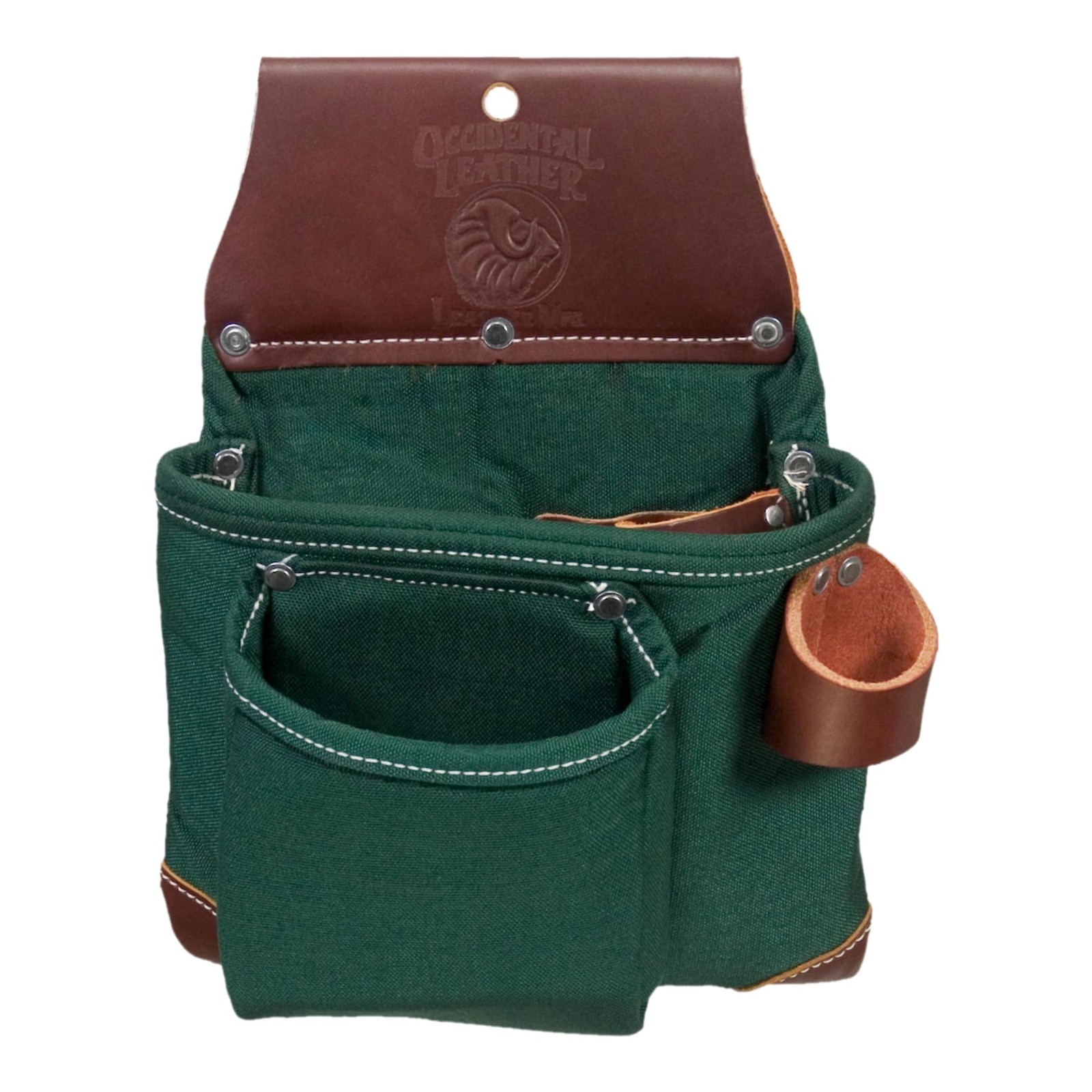 Occidental Leather OxyLights 2 Pouch Tool Bag – 9 Pockets & Green