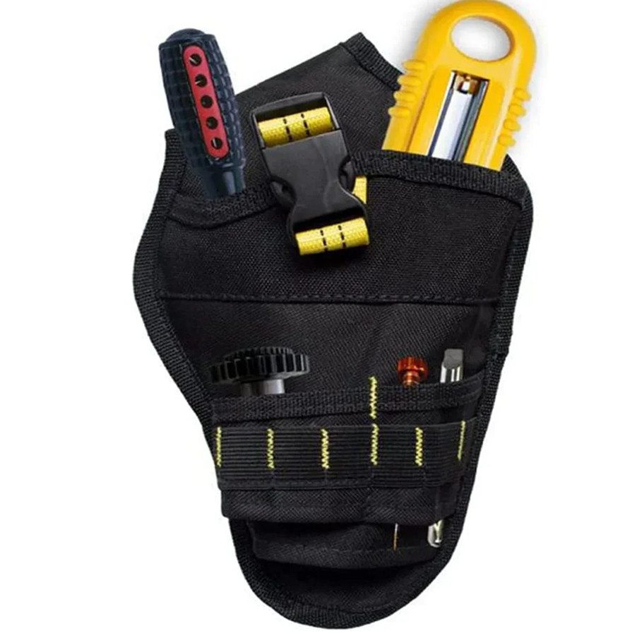 1pc Cordless Drill Holster with Hook & Metal Clip Oxford Cloth Tool Holder – NEW