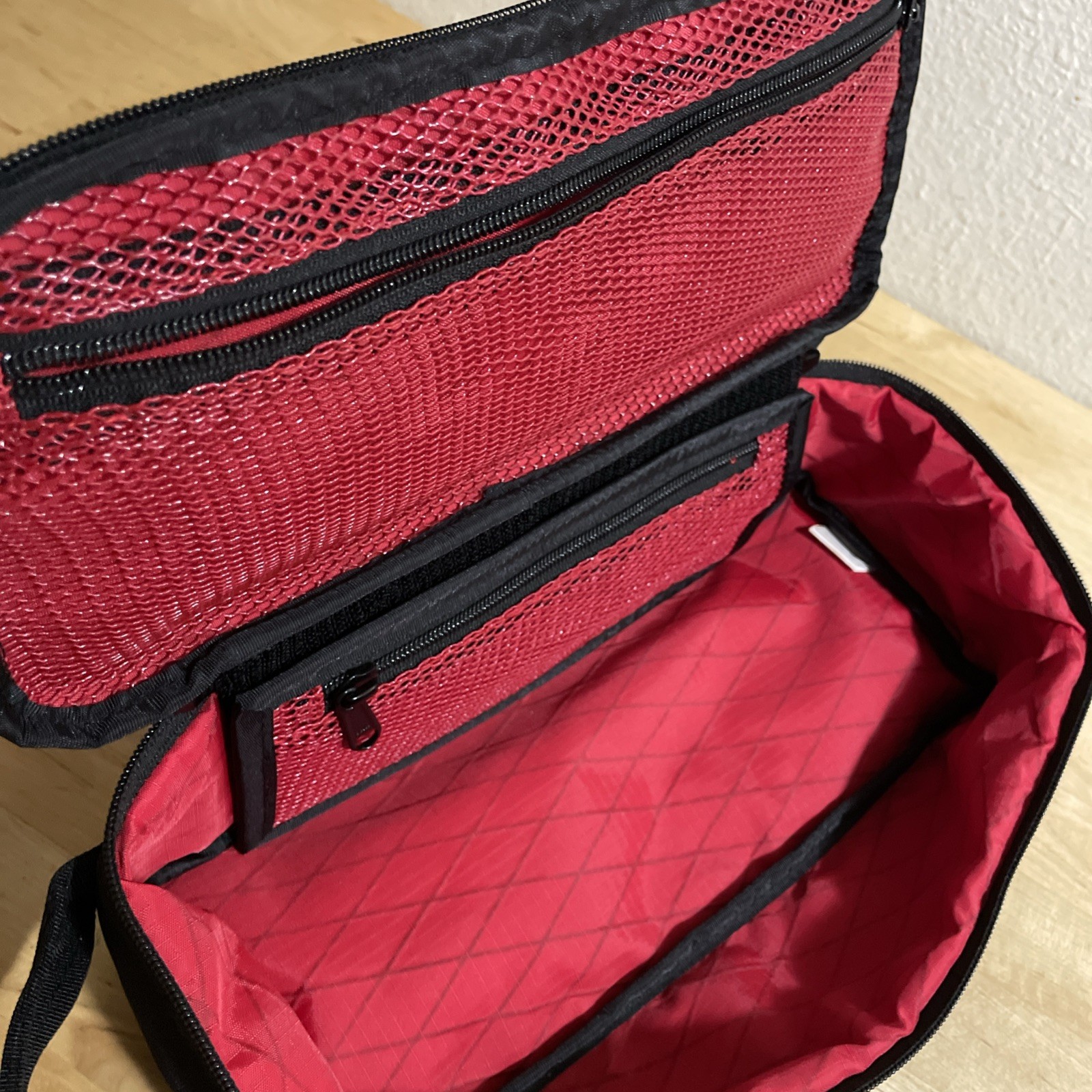 Rough Enough 12″ Small Tool Bag Pouch Box Travel Toiletry Handle Cordura Black