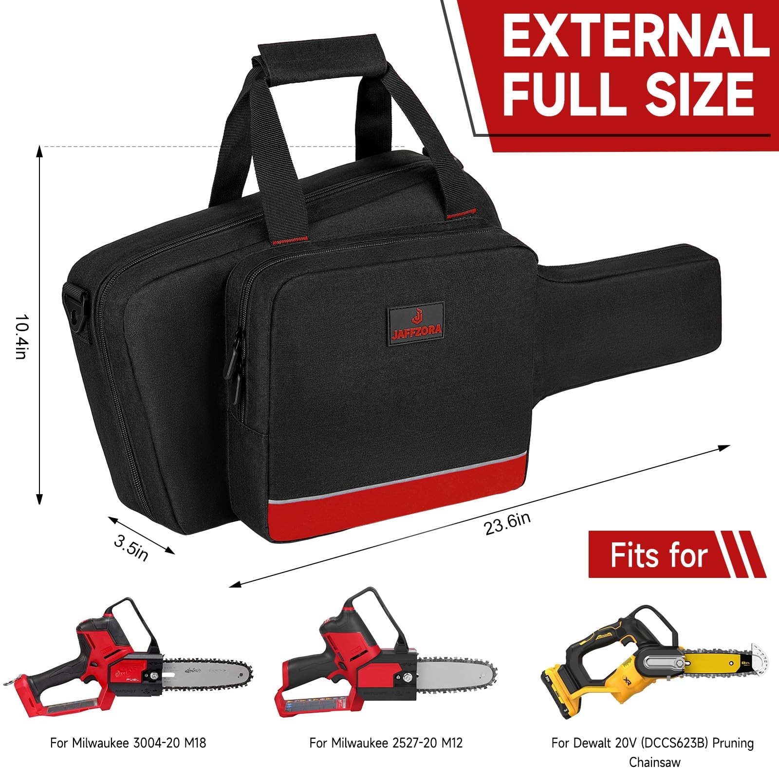 Mini Chainsaw Case Compatible with Milwaukee Electric 22 x 3.5 x 9 inches