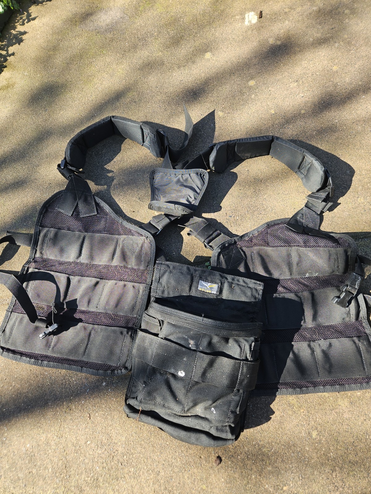 Atlas 46 Stratos Open Core Tool Vest Black With Main Tool Pouch