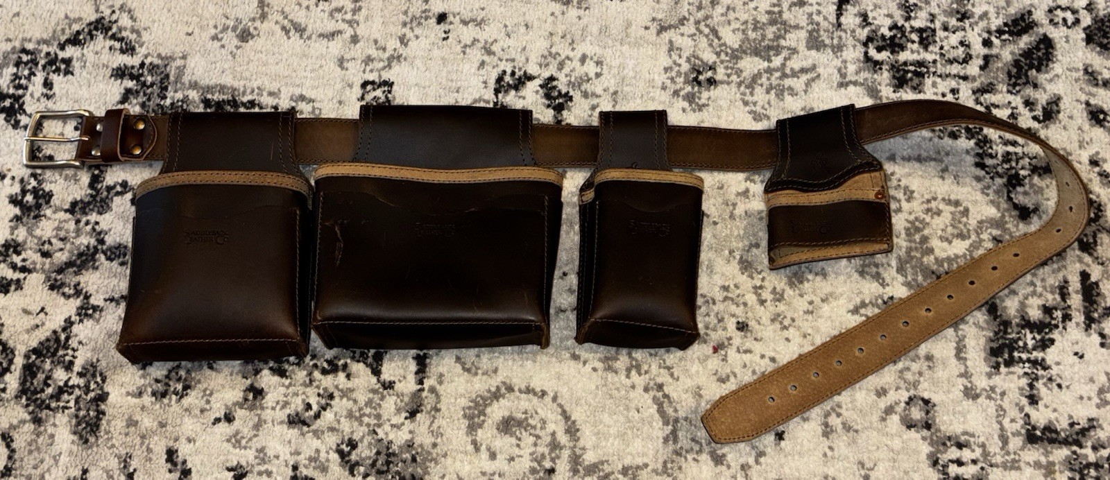 Saddleback Leather Tool Belt Set Brown