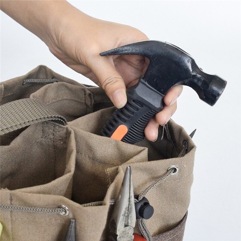 1PC Garden Tool Storage Canvas Tote Bag Multi-Pocket Repair Kits Organizer