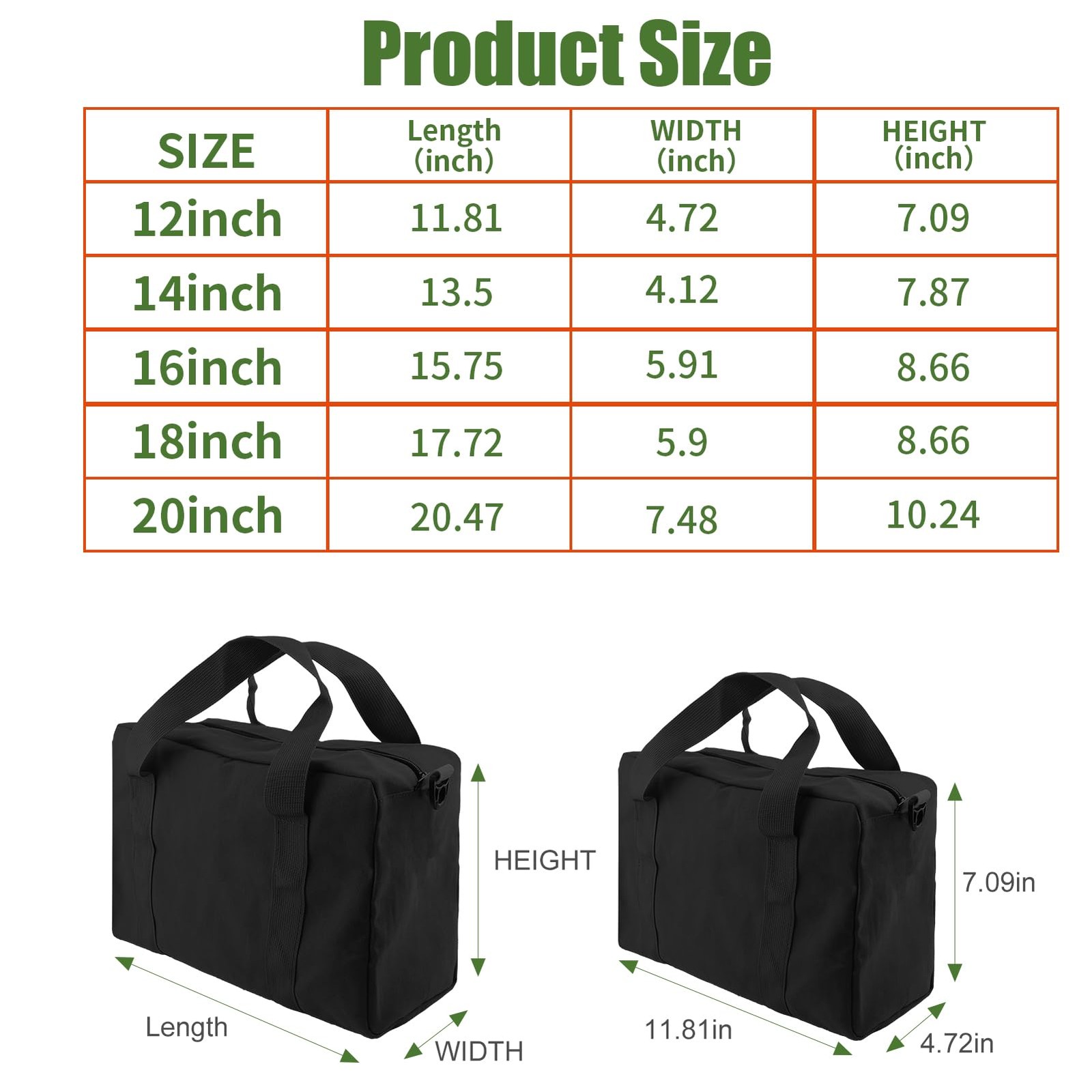 Small Tool Bag,Close Top Wide Mouth Tool Organizer Bag,Large Capacity Tool Bags