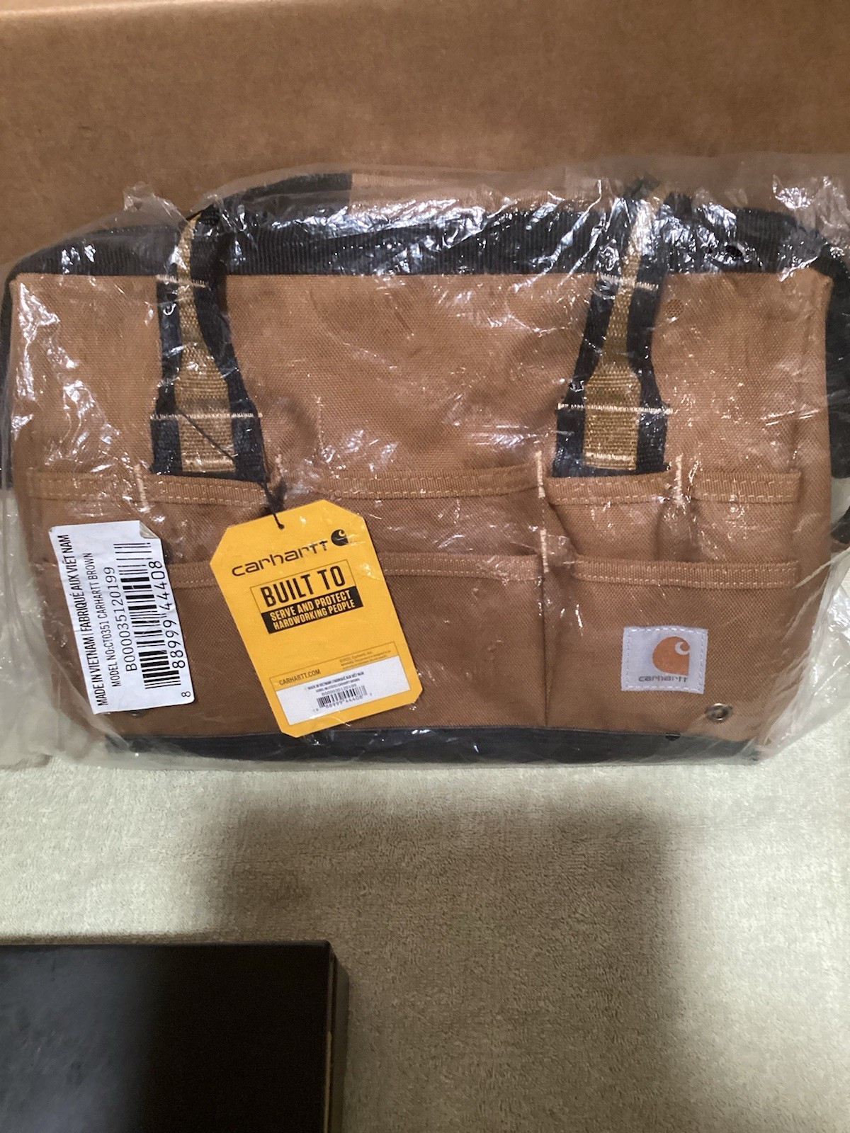 Carhartt 14 Inch Heavyweight Tool Bag with 26 Pockets, NWT