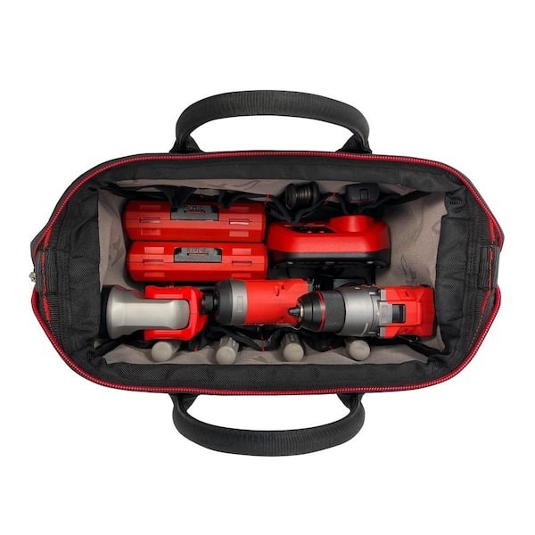 Husky 14 in Heavy Duty PRO Tool Bag 1680D 15 Pockets Lockable Jobsite Tote