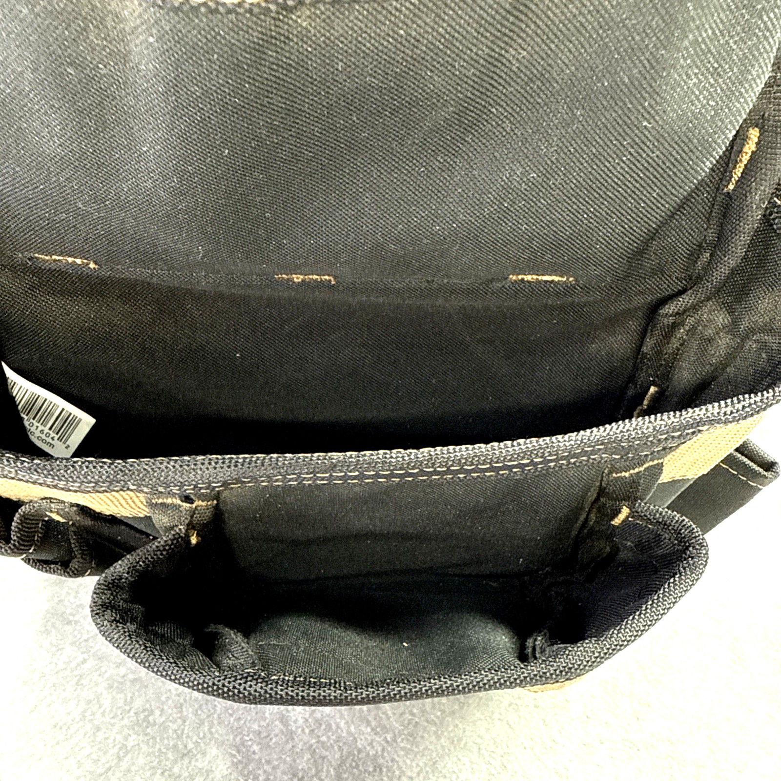 CLC 1604 2 Pc. Black Tool Belt Carpenters Apron 12×13″ with 7 Pockets 49” Belt