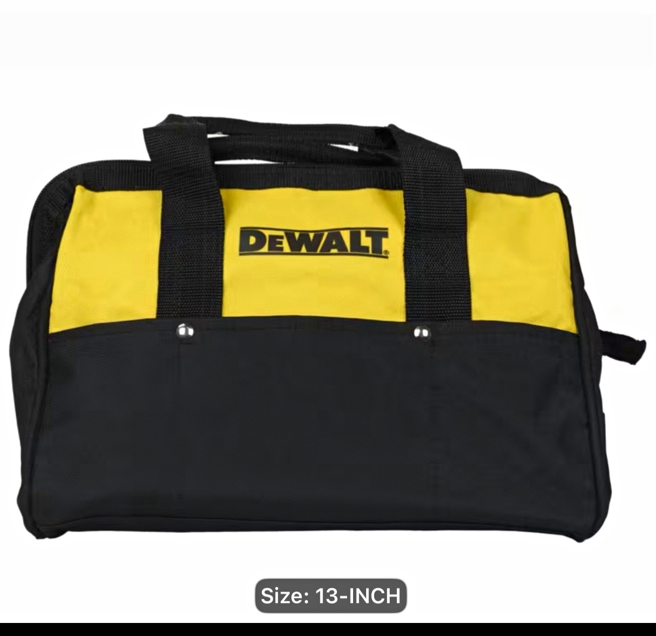 DEWALT 13-Inch Tool Bag with Handle, Yellow and Black Carry Bag