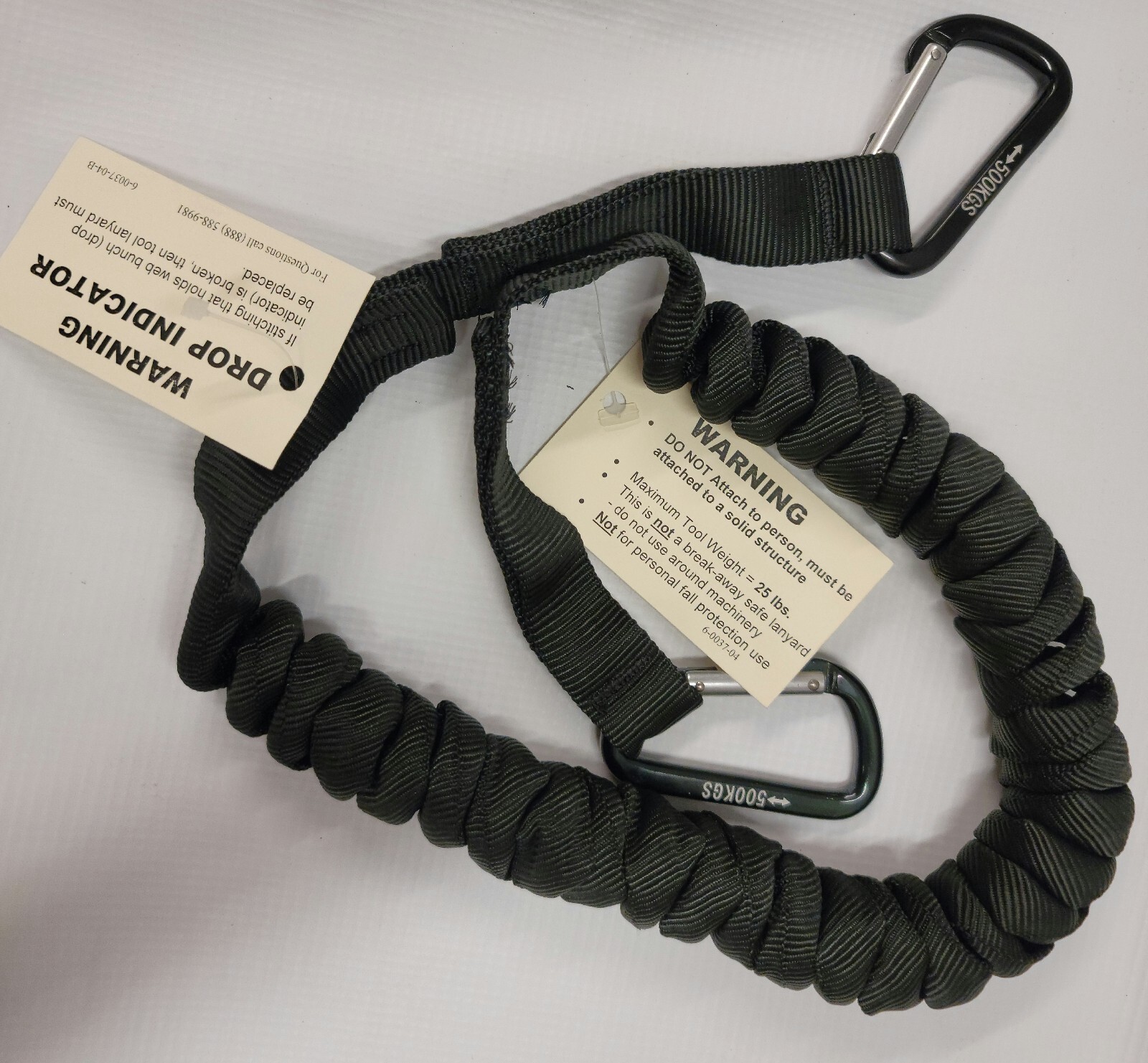 Gear Keeper 25 Lb Bungee Cord Tool TL1-4001 Safety Drop Lanyard P6A7