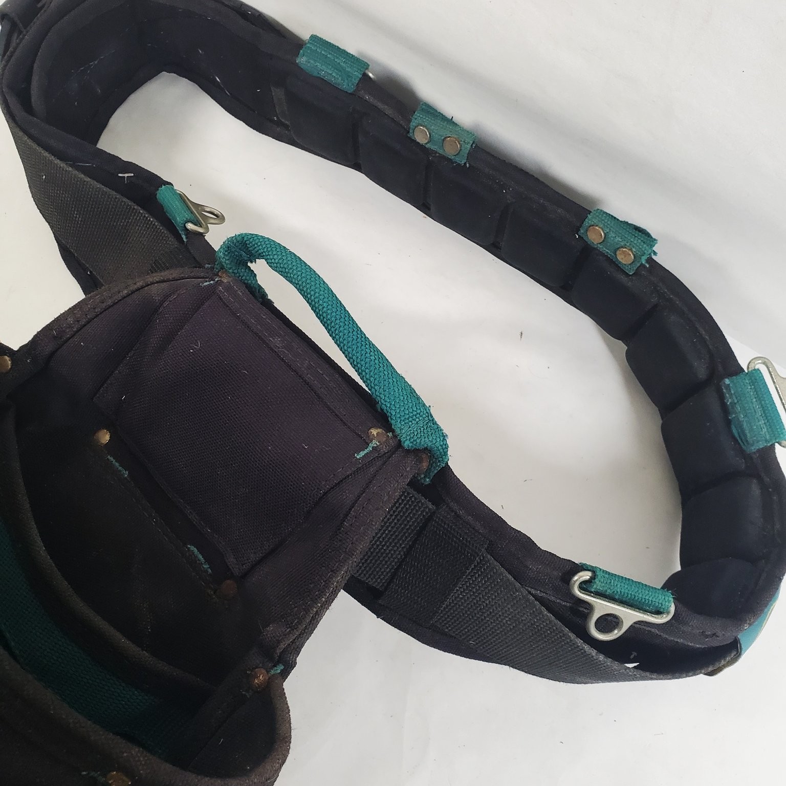 Gatorback Tool Belt Pouch Padded Black Teal Contractor Force