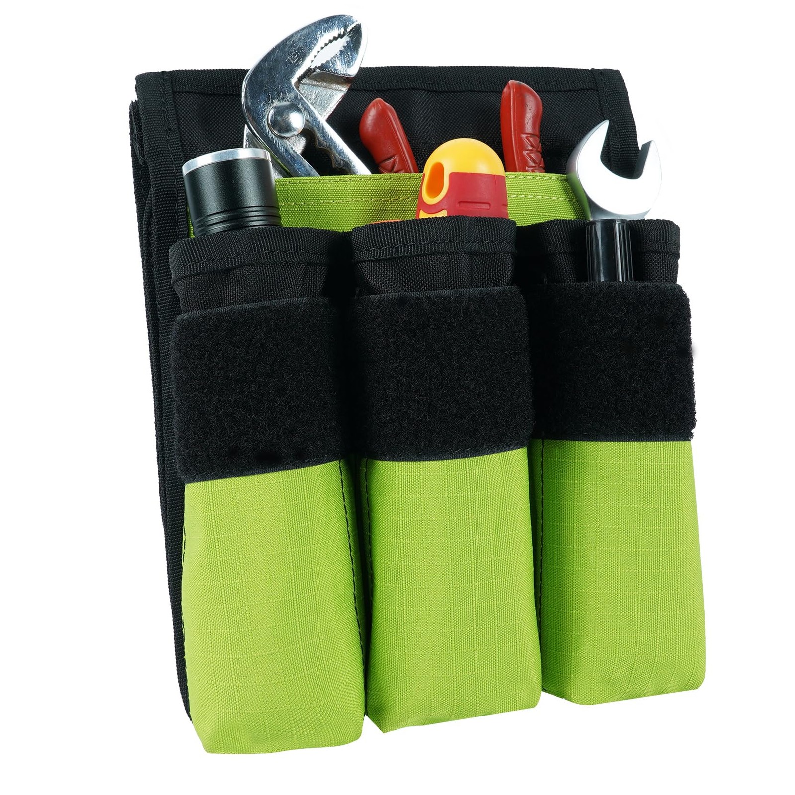 7-Pocket Firefighter Tool Pouch with Carry Handle and Flap, Fits in Bunker Gear