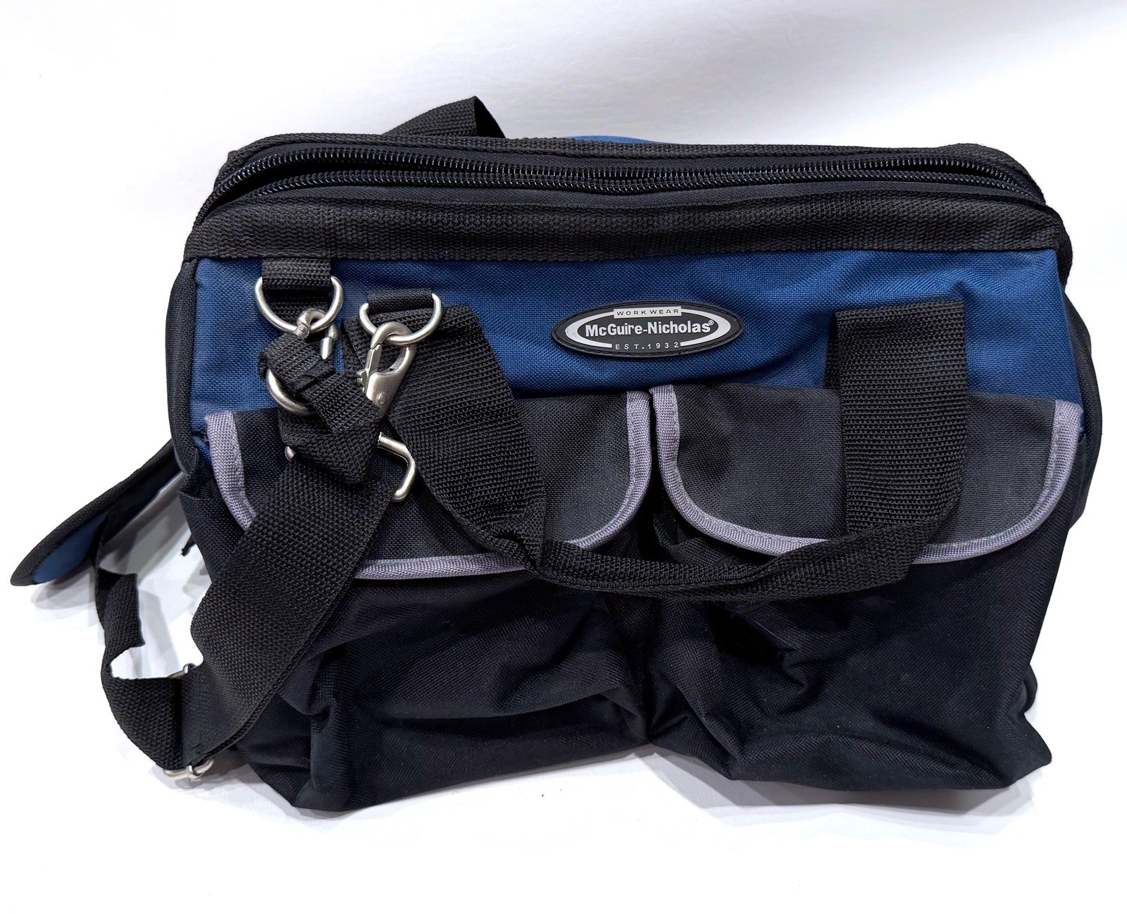 McGuire-Nicholas Workwear Blue and Black Tool Bag with Shoulder Strap