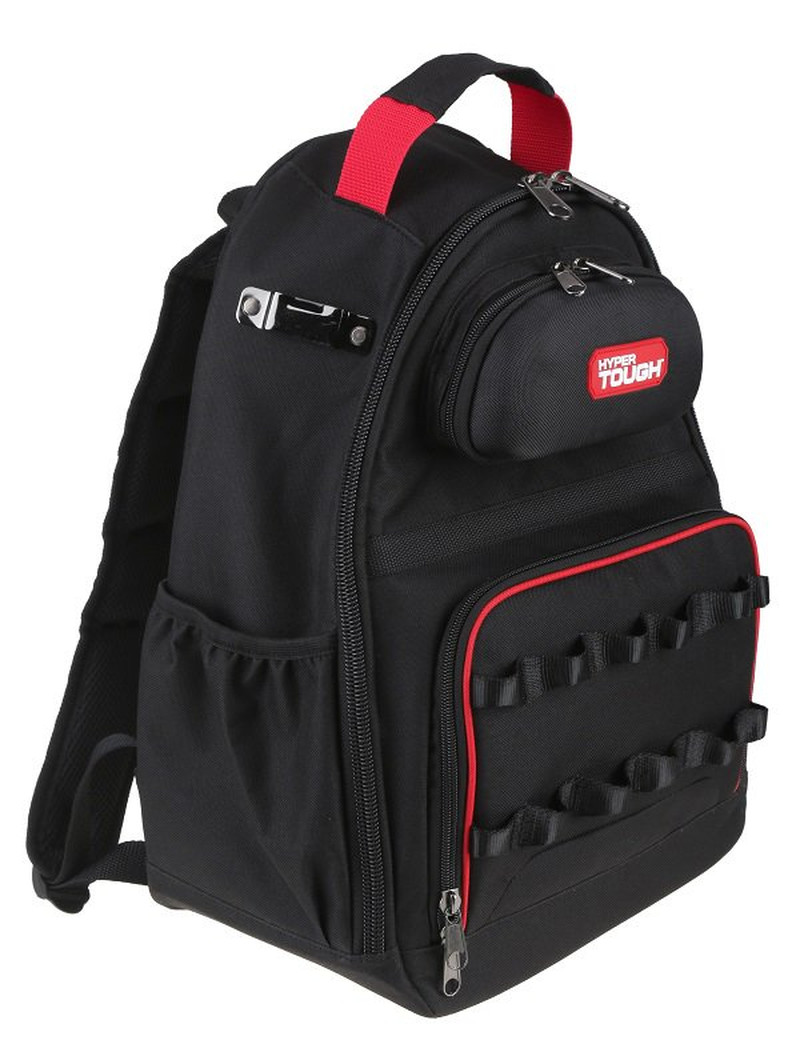 Tool Backpack with Pockets and Loops, Portable Tool Storage with Base Support