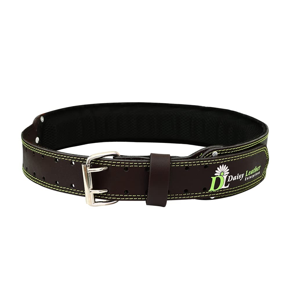 Chocolate 2.5 Inch XL Leather Tool Belt Back Support 3248 Inch Waist