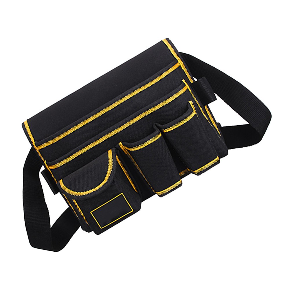 Oxford Cloth Tool Belt Bag Rectangular Outdoor Use 1Set 9.8×8.3in