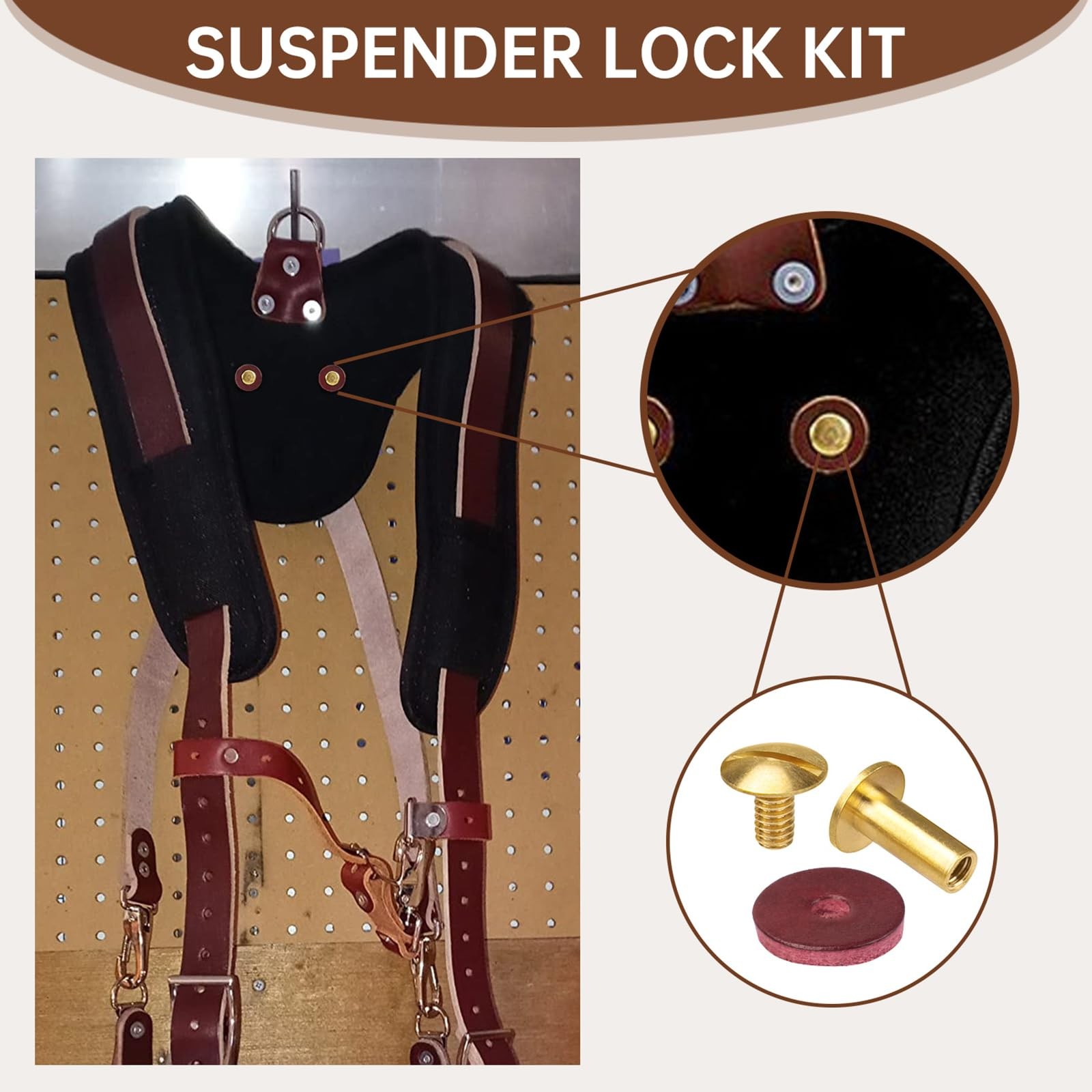 5043K Suspender Lock Kit, Suspension System One Size, As Shown in the Figure