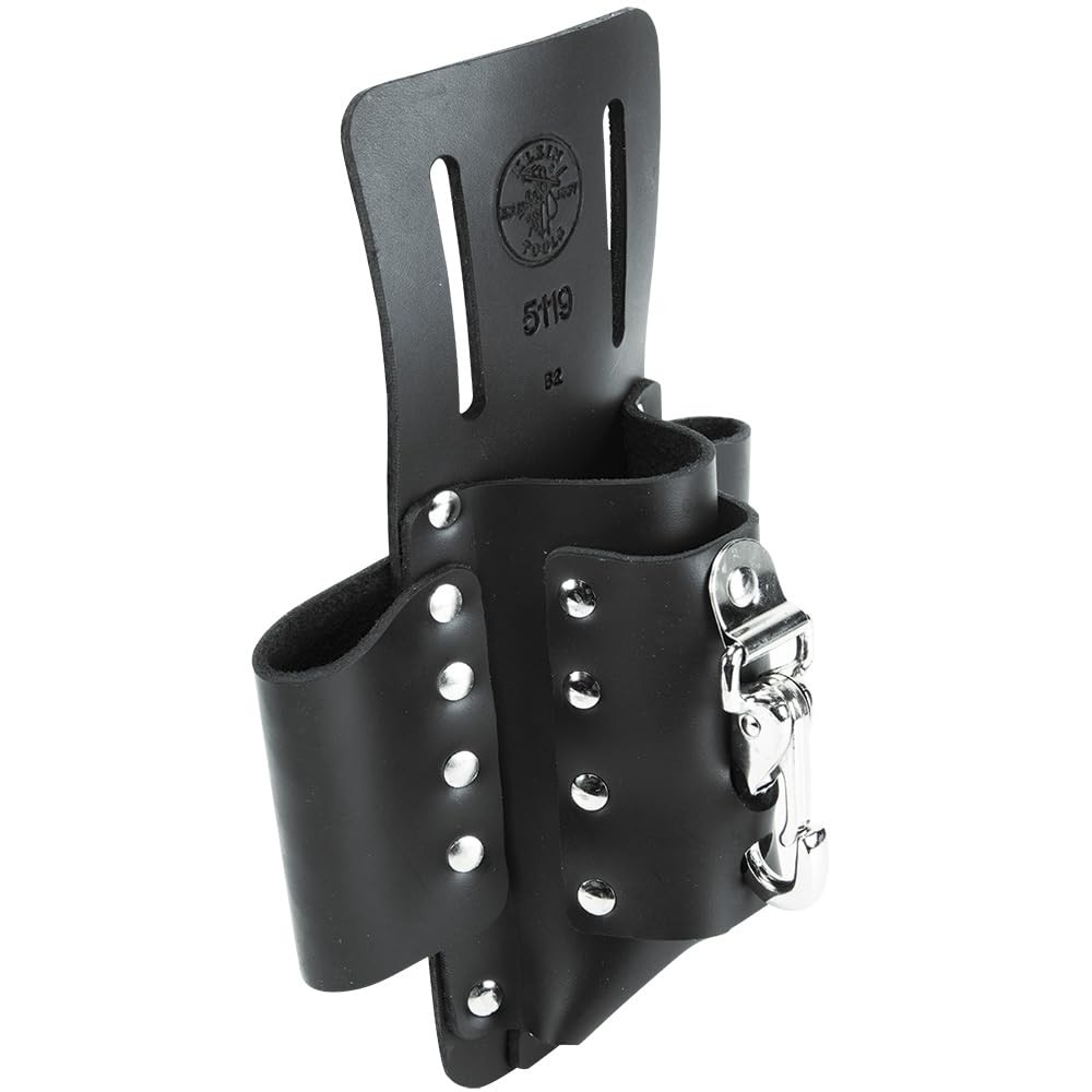 Klein Tools 5119 Tool Pouch, Multi Holder with 4 Pockets 4-Pocket, Black