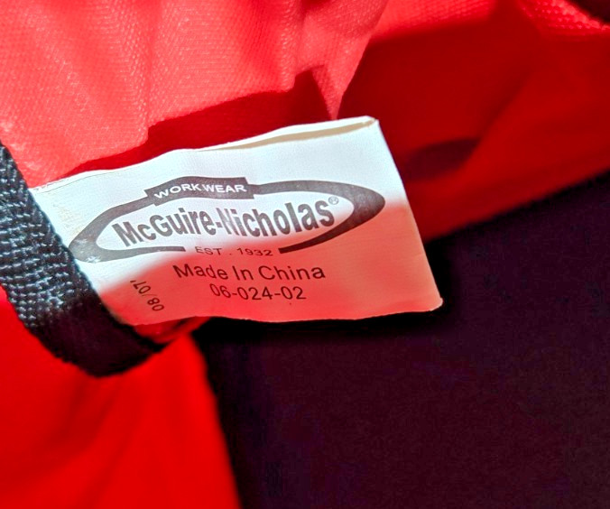 McGuire-Nicholas – Tool Bag #06-024-02-red/black-6-pkts outside+ 6 Pkts inside