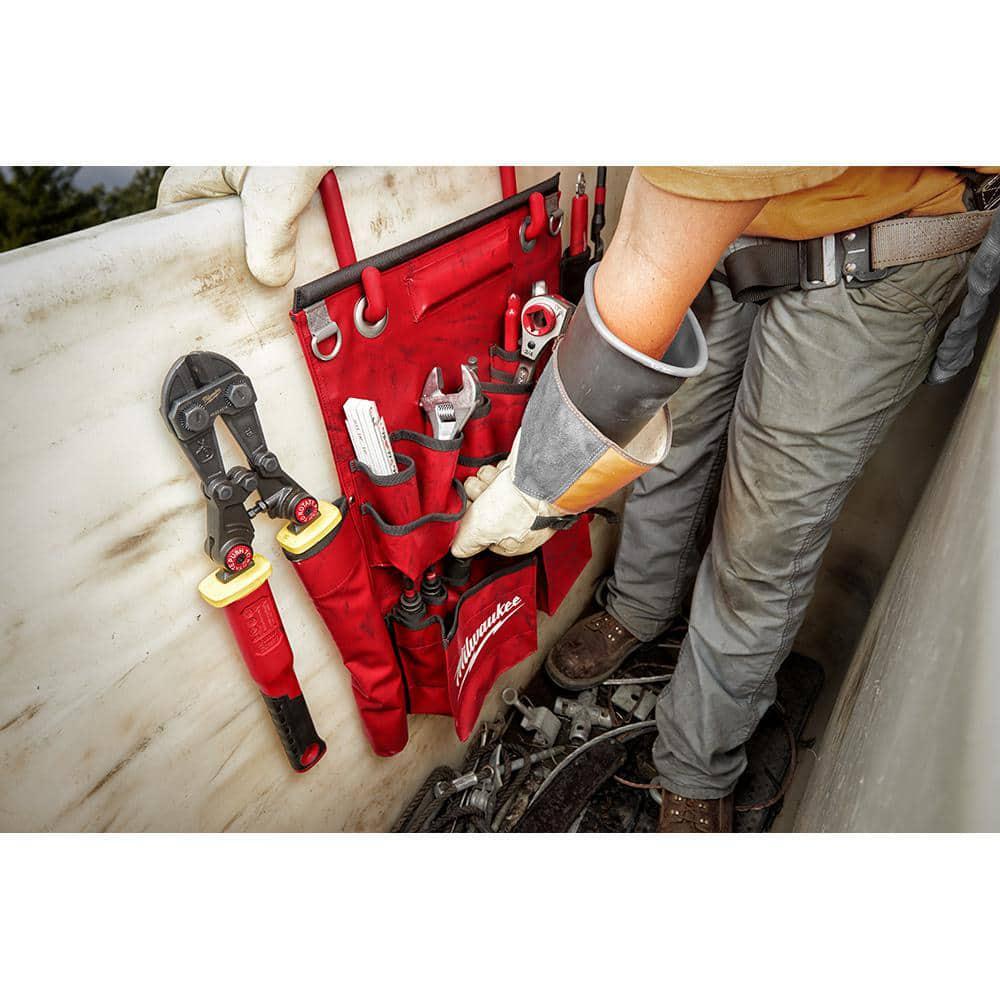 Tool Apron Milwaukee Linemans Compact Aerial Easy Hand-Tool Organization Durable