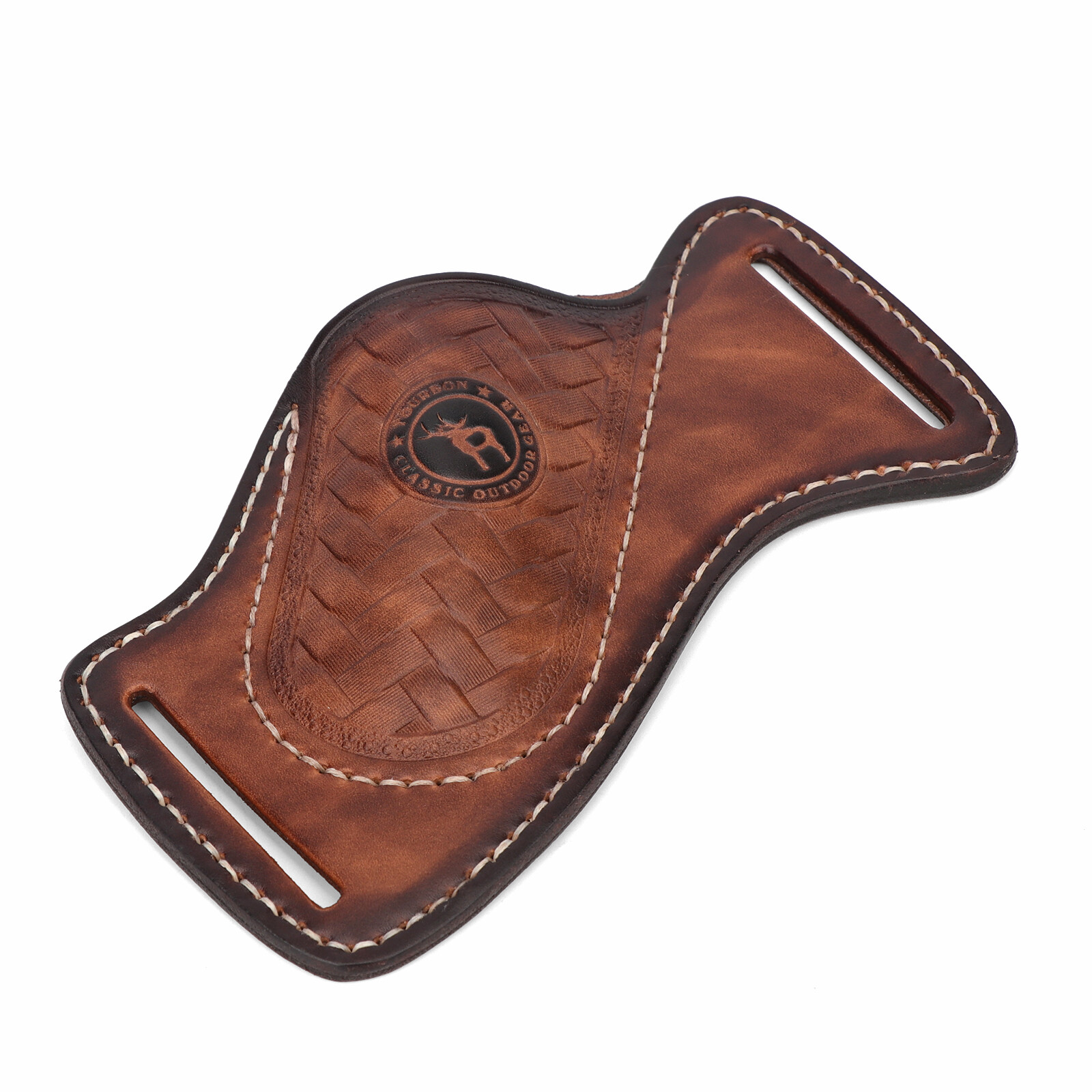 TOURBON Leather Sheath for Camping Knife – Belt Holster Pouch for EDC Pocket