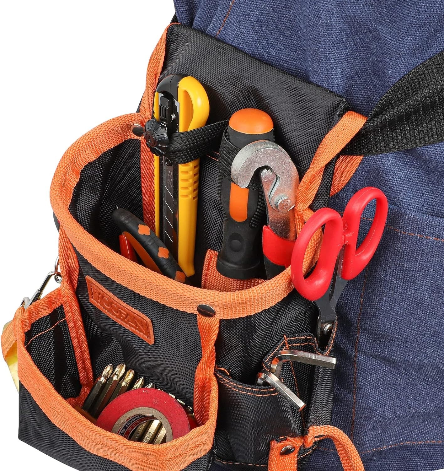 Multipurpose 6 Pocket Tool Belt in Orange – Ideal for Carpenters & Technicians