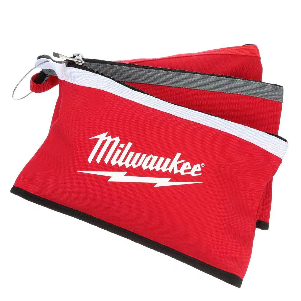 12 In. Zipper Tool Bag in Multi-Color (3-Pack)