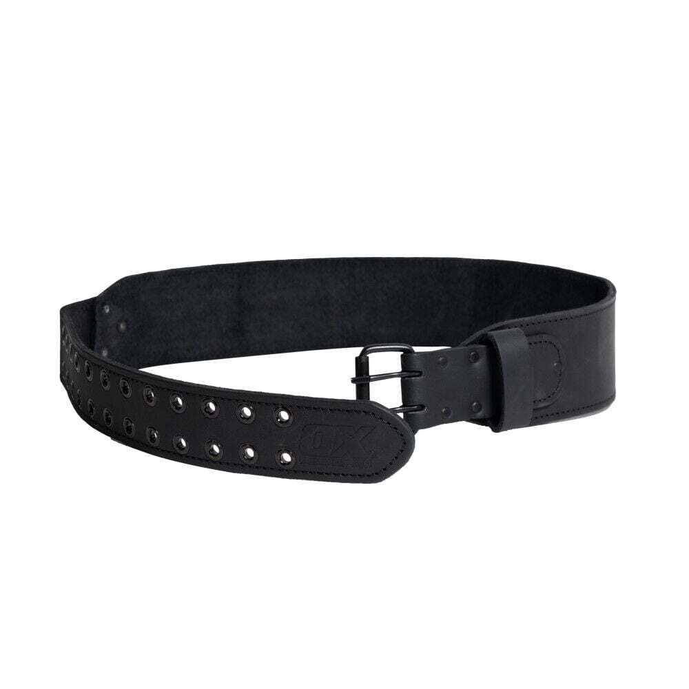 Ox Tools 3In Leather & Nylon Tool Belt With Made With Kevlar Reinforcement,