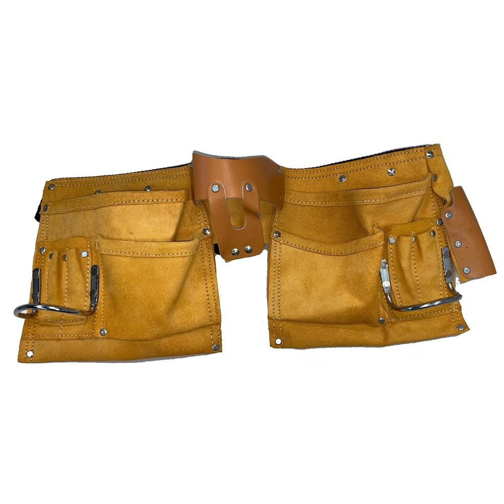 11 Pocket Tool Belt Adjustable For 32″ – 52″ Waists with 4 Large Pockets