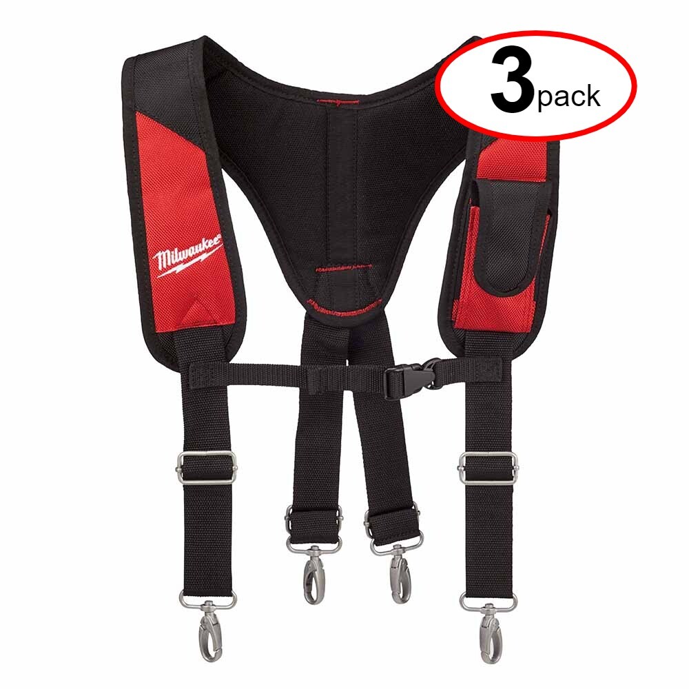 Milwaukee 48-22-8145 Padded Suspension Rig, 1680Denier Ballistic Nylon (3Pack)