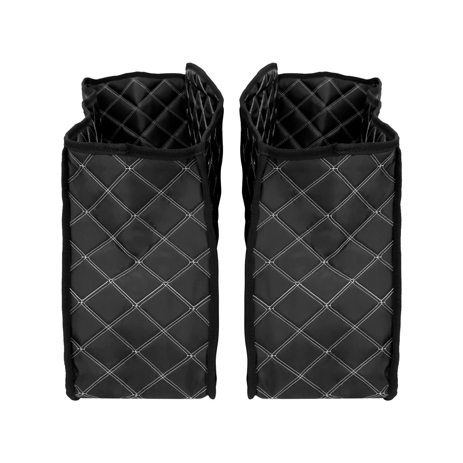 Saddlebag Liners Carpet Insert with White Stitching for Non-Stretched Non-Tapere