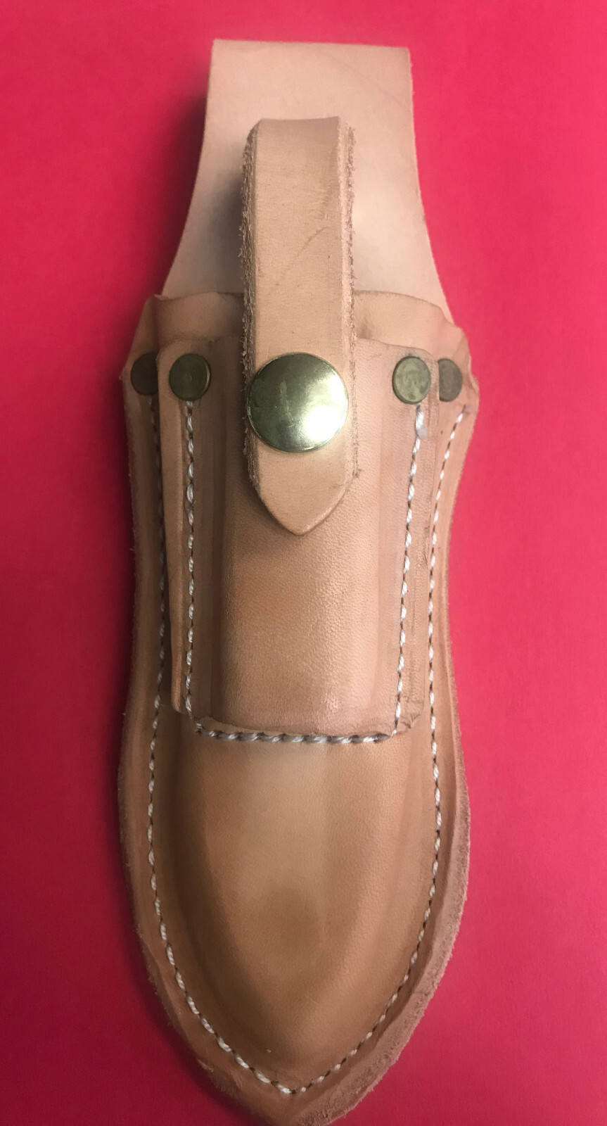 Smaller USA Leather Pliers Pouch hat holds 4 – 5 in Pliers and 4 in Adjustable