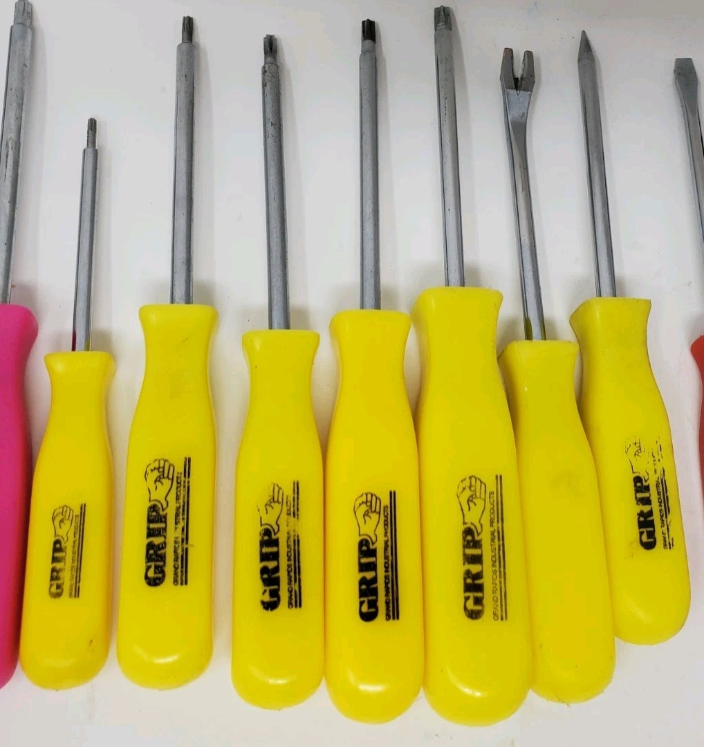 GRIP Grand Rapids Industrial Product Hand Tools Lot Screw Driver Nut Driver Torx