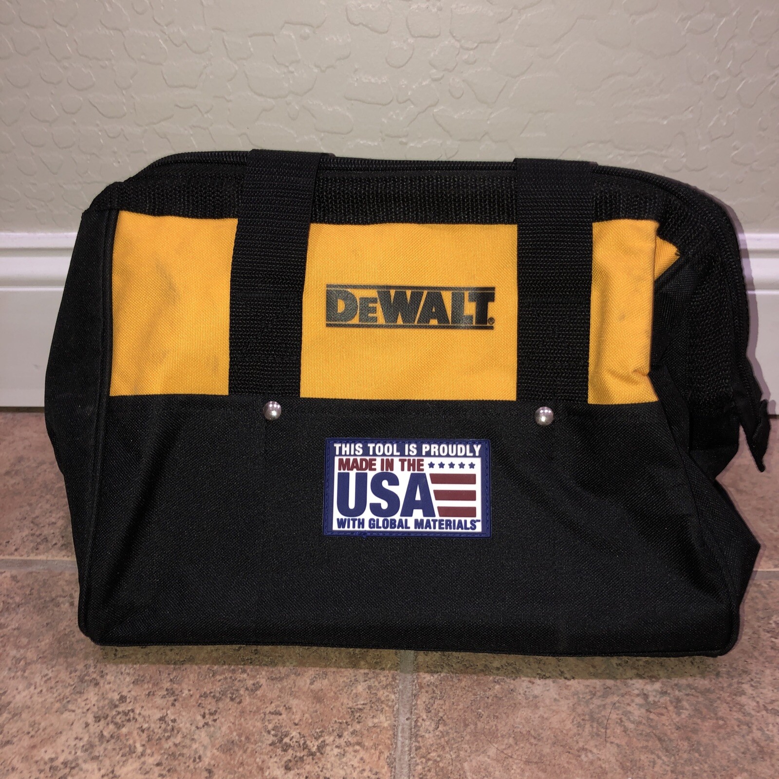 Dewalt Yellow And Black Small Tool Bag