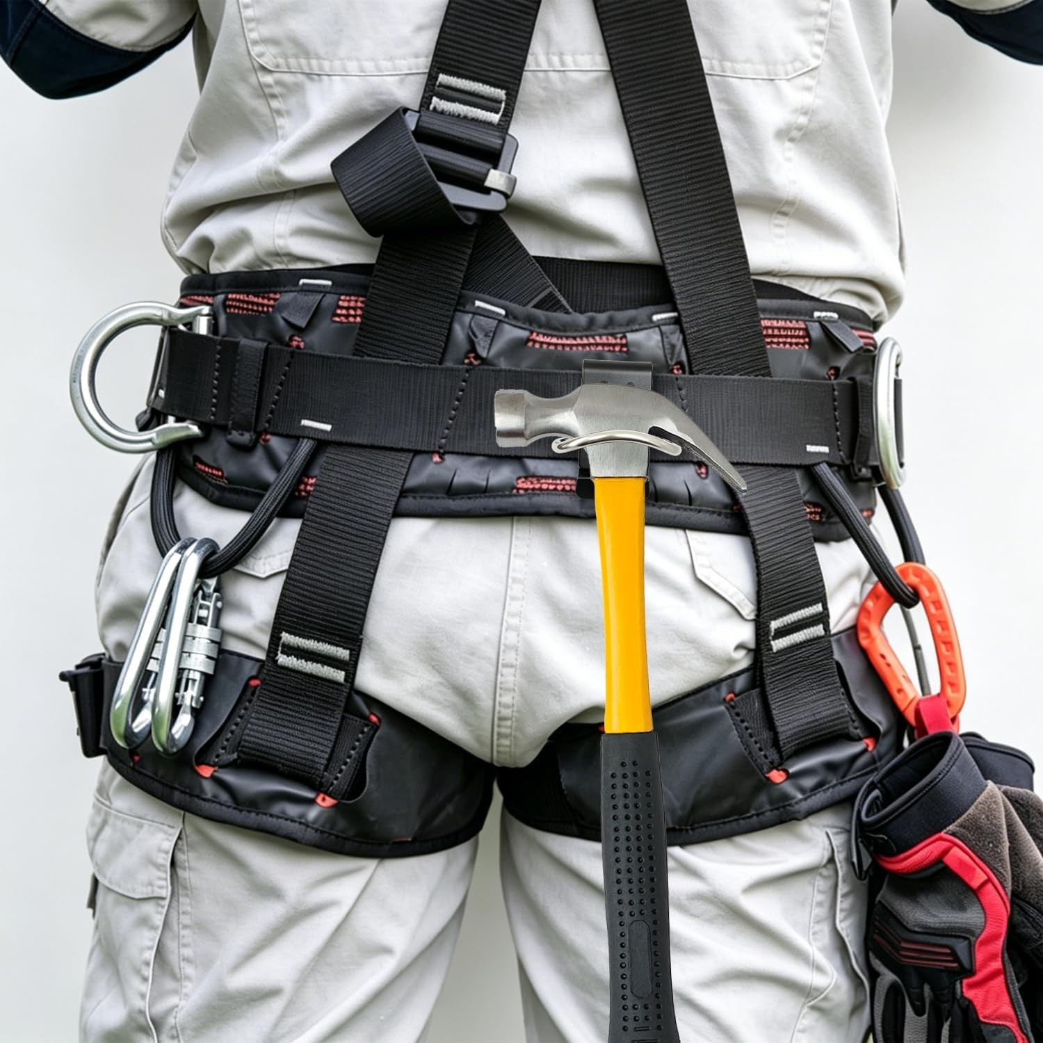 2PCS Hammer Holder Loop Tool Belt Holster Holds Hammers Rock Heammer Hatchet,