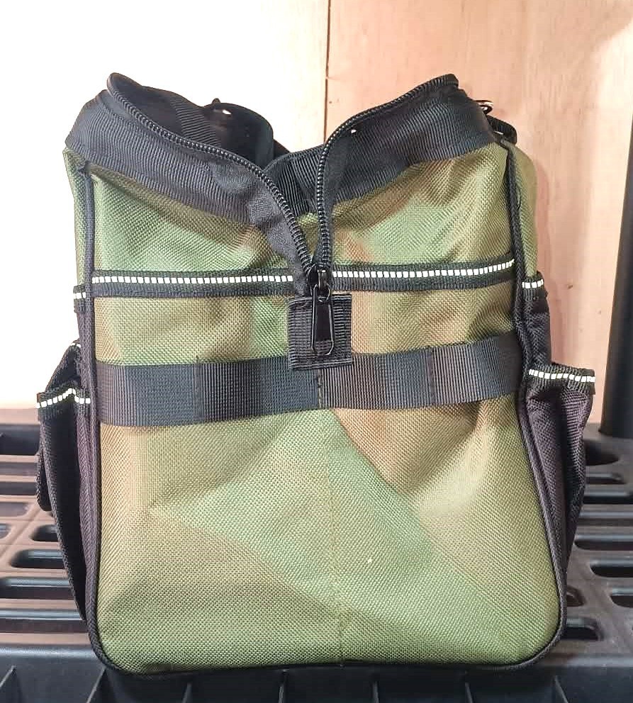 Army Green 15in Tool Bag/ Multiple Pocket Organizer Heavy Duty