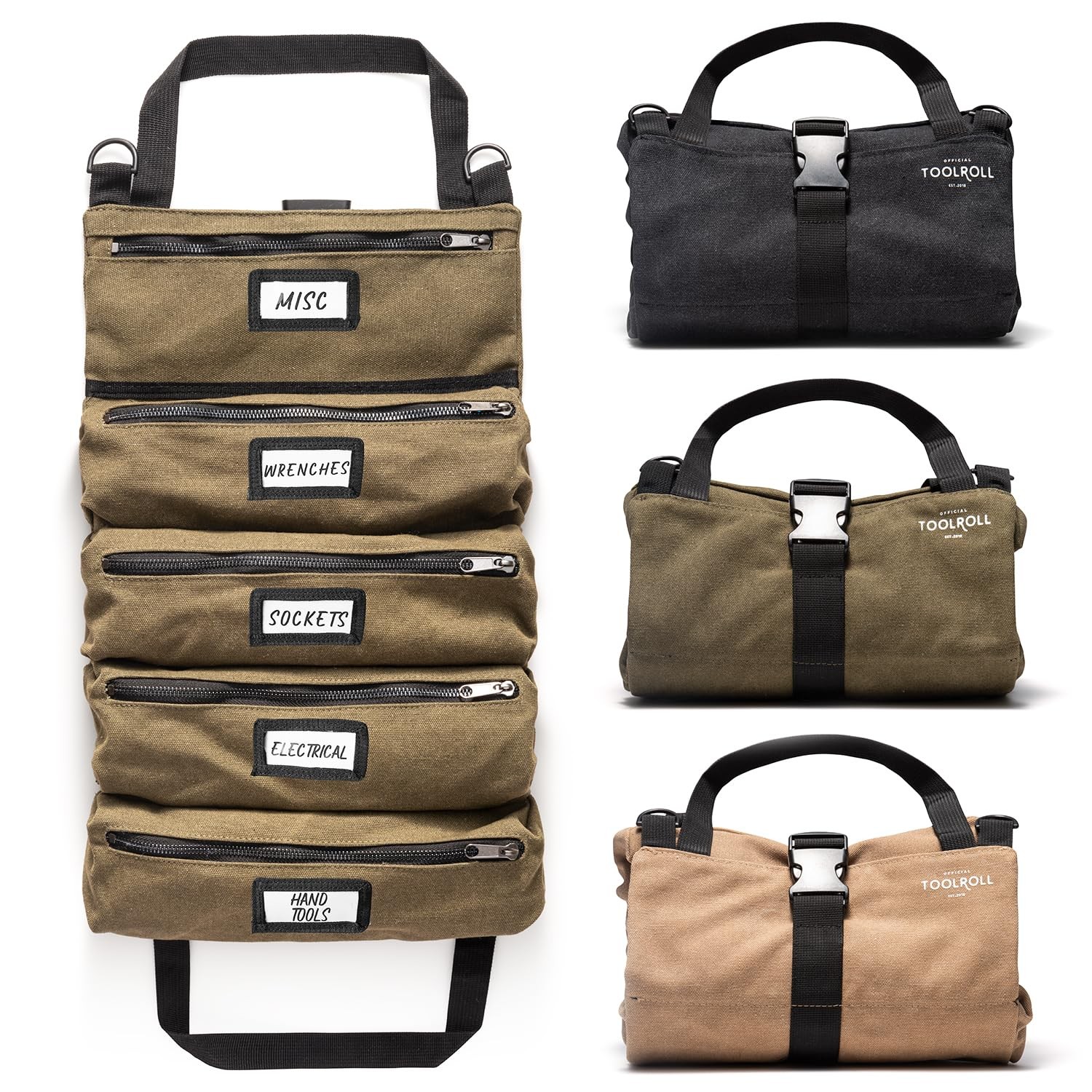 Official Tool Roll Official Legacy Tool Roll Bag – Easy To Carry 5-Pocket Roll