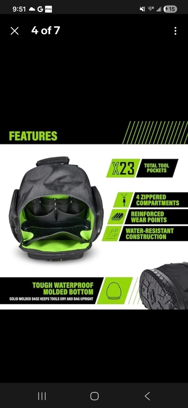 Heavy-Duty Tool Backpack: Organizing 23 Tools with Ease – Waterproof & Durable