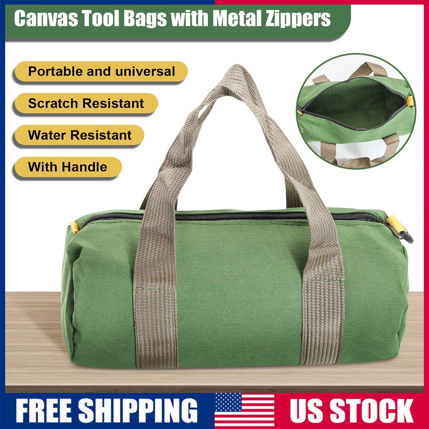 Hand Tool Pouch Storage Carry Bag Portable Toolkit Heavy Duty Canvas Waterproof